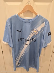Manchester City shirt large authentic 25/26 for sale on Ebay