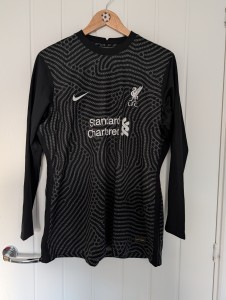 Liverpool player issue Goalkeeper Shirt. Very Rare. XL womens rare sample shirt for sale on Ebay