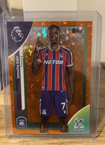 Topps Premier League 2025/26 Ismaila Sarr Crystal Palace Orange Parallel /25 for sale on Ebay