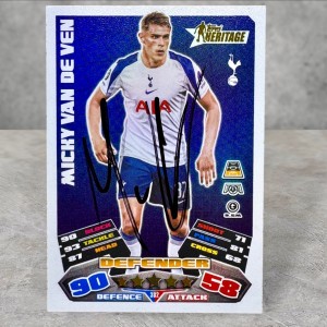 Micky van de Ven Tottenham Signed Autograph Auto Card Topps Match Attax 2025/26 for sale on Ebay