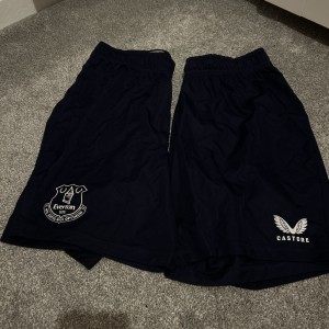 Everton FC Castore Navy Men’s Shorts Size M Black short- 2 Pairs for sale on Ebay