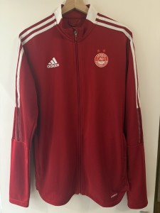 Retro Aberdeen FC Adidas Football Training Top Zip Jumper Medium Track Jacket for sale on Ebay