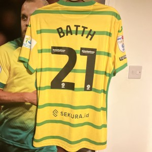 Danny Batth Norwich City Match Worn Shirt Rare Play off for sale on Ebay