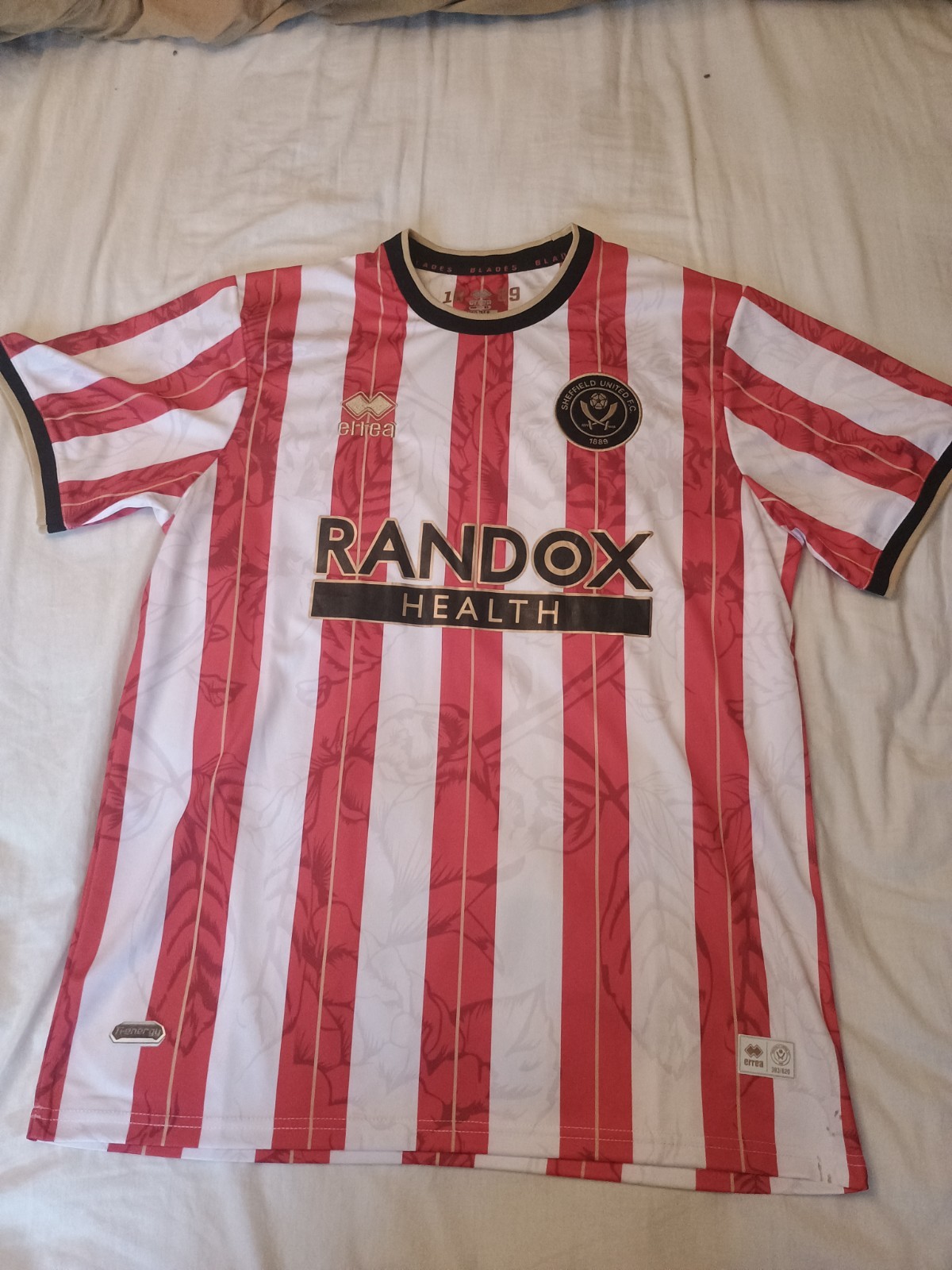 Sheffield United Errea Limited Edition Shirt Size XL Very Good Condition for sale on Ebay