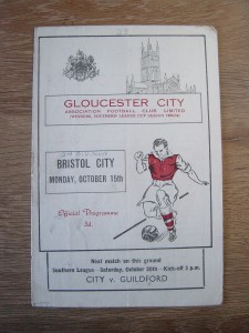 1956 FRIENDLY : GLOUCESTER CITY v BRISTOL CITY for sale on Ebay