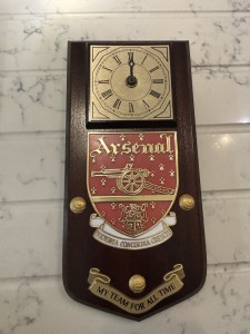 Arsenal My Team For All Time Wooden Clock (Read Ad) for sale on Ebay