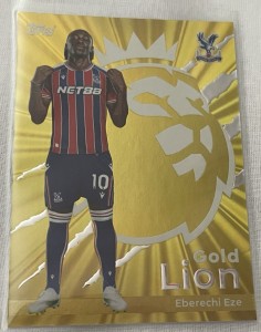 Topps Premier League 2025/26 Gold Lion Eberechi Eze Crystal Palace for sale on Ebay