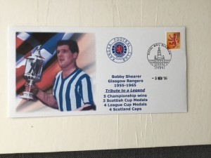 Glasgow Rangers Bobby shearer Tribute  1955-1965 First Day Cover 2006 for sale on Ebay