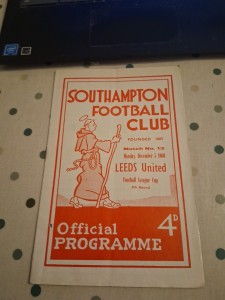 SOUTHAMPTON V LEEDS UNITED  1960 1ST LEAGUE CUP RARE for sale on Ebay
