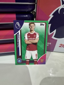 Martin Odegaard Green Parallel Topps Premier League 2026 Arsenal for sale on Ebay