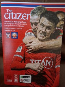 York City v Aldershot Town 2025/26 Mint for sale on Ebay