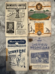 1952 - 1953 Tottenham Away Football Programmes x 8 First Division And FA Cup for sale on Ebay