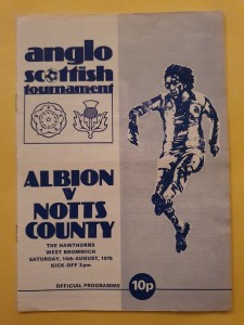 14/8/1976 West Bromwich Albion v Notts County Football Programme; Anglo Scottish for sale on Ebay