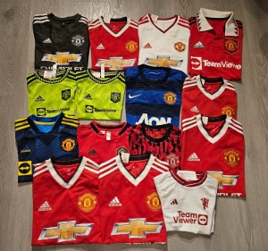 Boys Kids Budle 15 Manchester United football jerseys shirts Different sizes for sale on Ebay