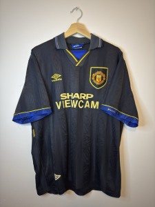 Original Manchester United 1993 Away Football Shirt XL UMBRO RARE for sale on Ebay