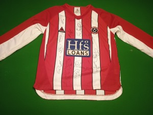 Sheffield United Signed Long Sleeved Shirt Plus T Shirt for sale on Ebay