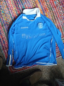 Mens Xl Long Sleeve Birmingham City Shirt Flybe. for sale on Ebay