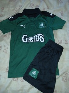 Plymouth Argyle football kit for sale on Ebay