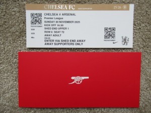Football Ticket Used Chelsea v Arsenal 2025/26 for sale on Ebay