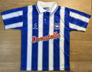 ORIGINAL BRIGHTON AND HOVE ALBION 1998/99 Home Shirt SMALL SUPER LEAGUE VGC Rare for sale on Ebay