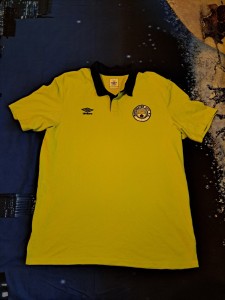 Vintage 2010 Manchester City Yellow Umbro Football Polo Shirt Size XXL for sale on Ebay