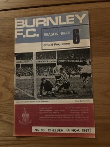 Burnley v Chelsea Programme 1967/68 for sale on Ebay