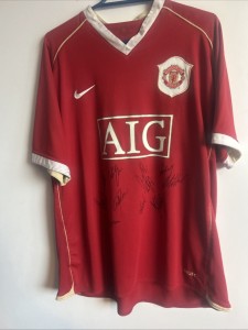 Signed Manchester United 2006 -2007 Home Shirt for sale on Ebay