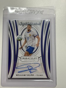 Arsenal / France Panini Immaculate Sophisticated William Saliba Auto /25!! for sale on Ebay