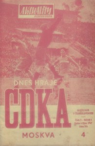 OFFICIAL TOUR PROGRAMME 1947 CSSR TOUR CSS CDKA MOSKVA MOSCOW for sale on Ebay