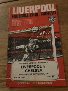 Liverpool v Chelsea Programme 1967/68 for sale on Ebay