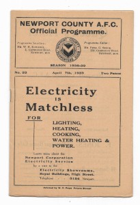 1938/39 Division 3 South - NEWPORT COUNTY v. TORQUAY UNITED for sale on Ebay