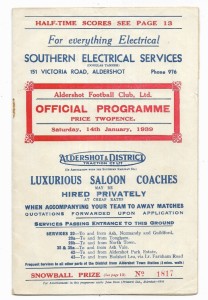1938/39 Division 3 South - ALDERSHOT v. TORQUAY UNITED for sale on Ebay
