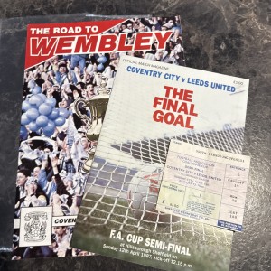 Road to Wembley & The Final Goal with Ticket Stub Coventry City V Leeds United for sale on Ebay