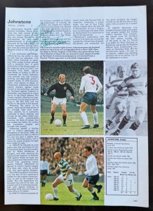 JIMMY JOHNSTONE signed 1970 Magazine Biography photo feature CELTIC SCOTLAND for sale on Ebay