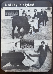 FERENC PUSKAS signed 1961 Magazine Photo Bull fight Feature REAL MADRID HUNGARY for sale on Ebay
