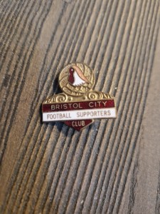 Bristol City Football Supporters Club Pin Badge for sale on Ebay