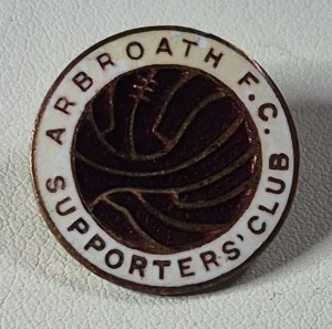 RARE OLD ARBROATH FC SUPPORTERS CLUB ENAMEL BROOCH PIN BADGE BY H.W. MILLER for sale on Ebay