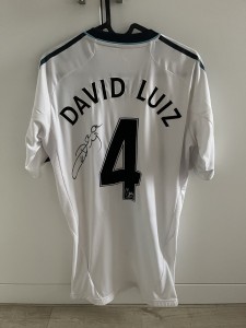2012-2013 CHELSEA AWAY SHIRT TECHFIT DAVID LUIZ for sale on Ebay