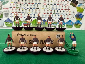 Subbuteo Heavyweight (HW) Team – ANDERLECHT on PURPLE BASES - Ref: 55 for sale on Ebay