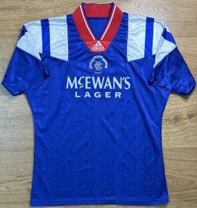 ORIGINAL RANGERS 1992/94 Home Football Shirt MEDIUM ADIDAS VGC Rare for sale on Ebay