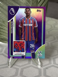 2026 Topps Premier League Chris Richard’s Player Worn Relic /199 Crystal Palace for sale on Ebay
