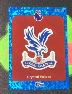 Topps Premier League 2026 Crystal Palace Team Badge - Numbered 122/150 for sale on Ebay