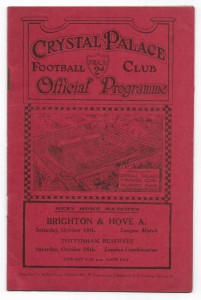 1929/30 London Challenge Cup 1st Round - CRYSTAL PALACE v. WEST HAM UNITED for sale on Ebay