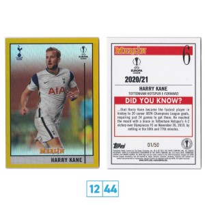 Harry Kane - /50 Gold Parallel  - Topps Merlin Chrome 2020/21 Tottenham Hotspur for sale on Ebay