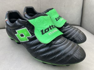 Lotto Stadio Made in Italy FG moulded leather football boots 9.5 Gullit AC Milan for sale on Ebay