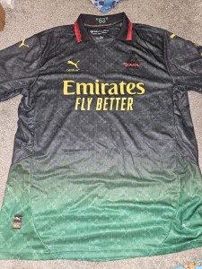 Off White X AC Milan Shirt XL for sale on Ebay