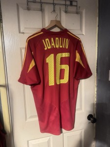 Authentic Spain 2003 Home football Jersey Size L for sale on Ebay