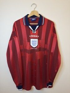 Original England 1998 Away Football Shirt XL UMBRO Long Sleeve RARE for sale on Ebay