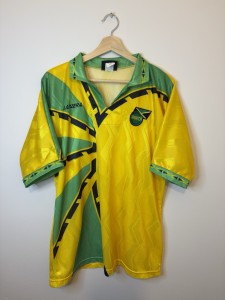 Original Jamaica 1996 Home Football Shirt LARGE LANZERA VINTAGE RARE for sale on Ebay