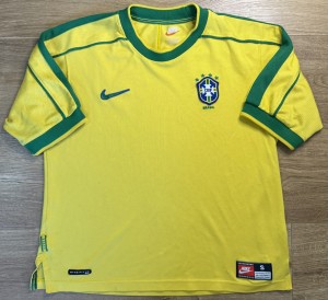 ORIGINAL BRAZIL 1998/00 Home Football Shirt SMALL NIKE Rare for sale on Ebay